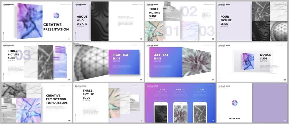 Minimal presentations design, portfolio vector templates with elements on white 스톡 일러스트
