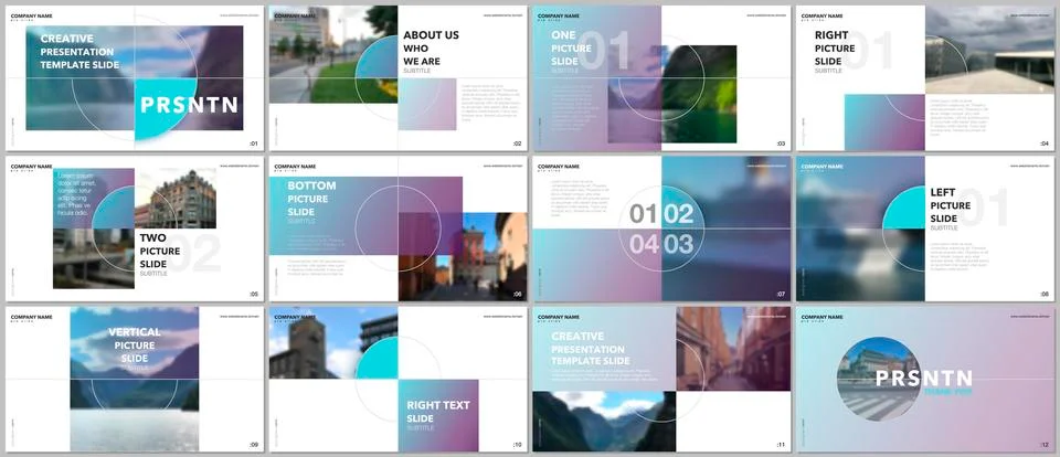 Minimal presentations design, portfolio vector templates with elements on white 스톡 일러스트