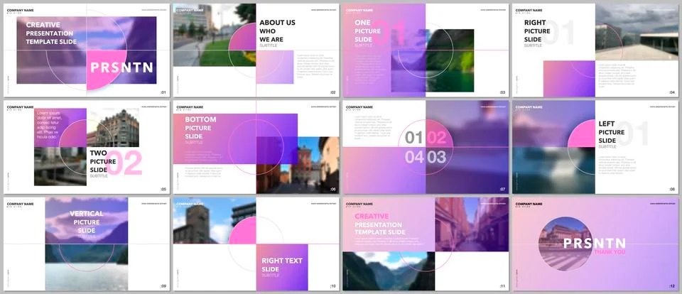 Minimal presentations design, portfolio vector templates with elements on white 스톡 일러스트