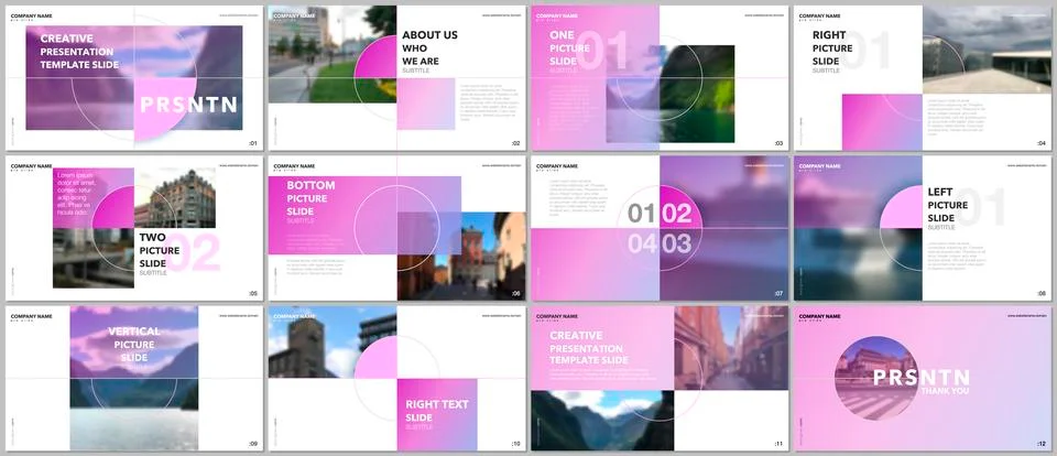Minimal presentations design, portfolio vector templates with circle elements on 스톡 일러스트