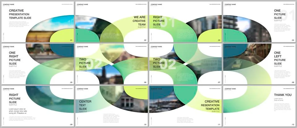 Minimal presentations design, portfolio vector templates with circle elements on 스톡 일러스트