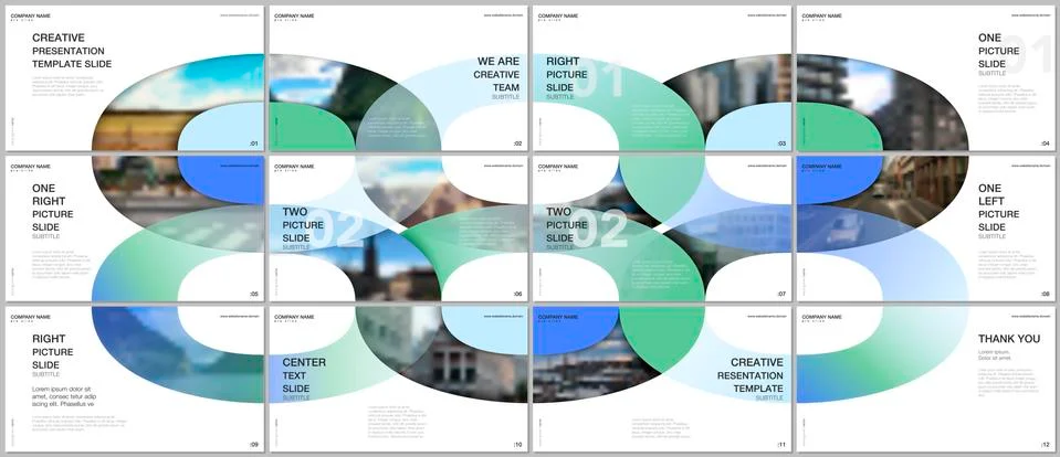Minimal presentations design, portfolio vector templates with circle elements on 스톡 일러스트