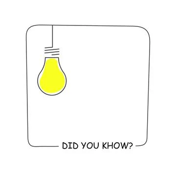 Minimal Quick Tips icon with light bulb. Flat linear trend simple logotype Stock Illustration
