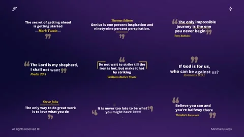 Minimal Quotes Stock After Effects