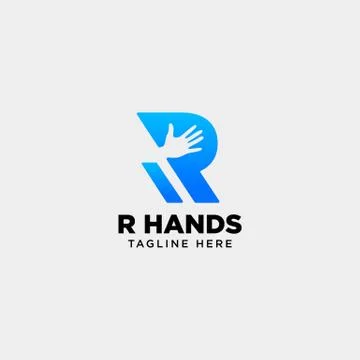 Minimal r letter, initial hand logo template vector illustration icon element Stock Illustration