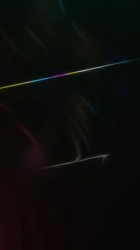 Minimal rainbow light streak on black background for futuristic design, pri.. Stock Illustration