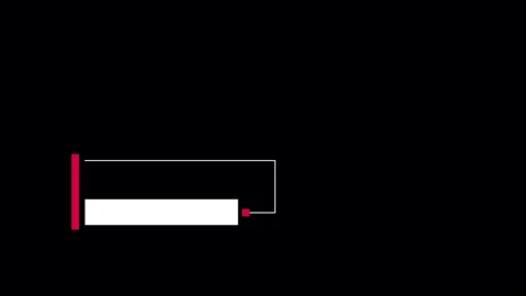 Minimal red and white lower third animation title and subtitle. Lower Third.. Stock Footage 295008325