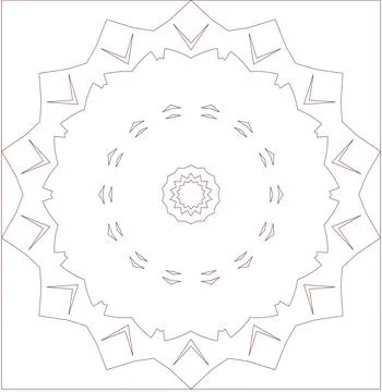 Minimal Red Simple Multi Use Outline Vector Elements with Clean Line Art Illustrazione stock