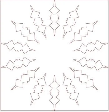 Minimal Red Simple Multi Use Outline Vector Elements with Clean Line Art Stock Illustration