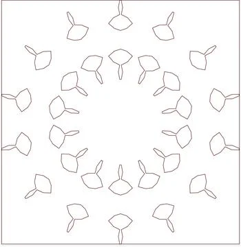 Minimal Red Simple Multi Use Outline Vector Elements with Clean Line Art Stock Illustration