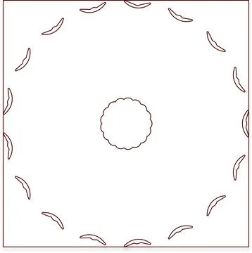 Minimal Red Simple Multi Use Outline Vector Elements with Clean Line Art Stockillustratie