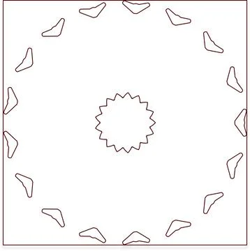 Minimal Red Simple Multi Use Outline Vector Elements with Clean Line Art イラスト素材