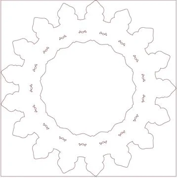 Minimal Red Simple Multi Use Outline Vector Elements with Clean Line Art 스톡 일러스트