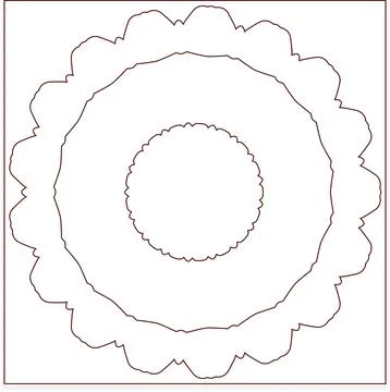 Minimal Red Simple Multi Use Outline Vector Elements with Clean Line Art 库存插图