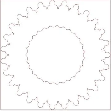 Minimal Red Simple Multi Use Outline Vector Elements with Clean Line Art イラスト素材