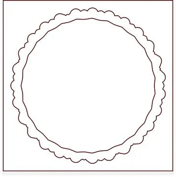 Minimal Red Simple Multi Use Outline Vector Elements with Clean Line Art Stockillustratie