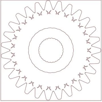 Minimal Red Simple Multi Use Outline Vector Elements with Clean Line Art Stockillustratie