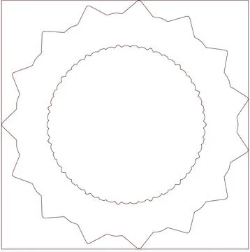 Minimal Red Simple Multi Use Outline Vector Elements with Clean Line Art 库存插图