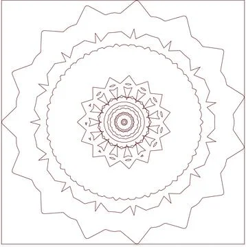 Minimal Red Simple Multi Use Outline Vector Elements with Clean Line Art イラスト素材