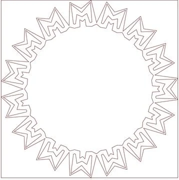 Minimal Red Simple Multi Use Outline Vector Elements with Clean Line Art イラスト素材