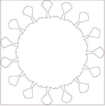 Minimal Red Simple Multi Use Outline Vector Elements with Clean Line Art Stock Illustration