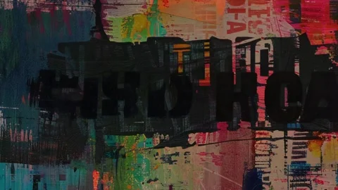 Minimal Retro Grunge Texture Backdrop Stock Footage 299824571