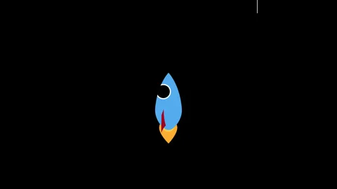 Minimal Rocket Launch in Space Stock Footage 310548764