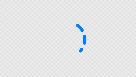 Minimal rotating dashed circle loader animation Stock Footage 321888796