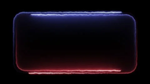 Minimal Rounded Neon Rectangle – Soft Glow Animation Stock Footage 332636283