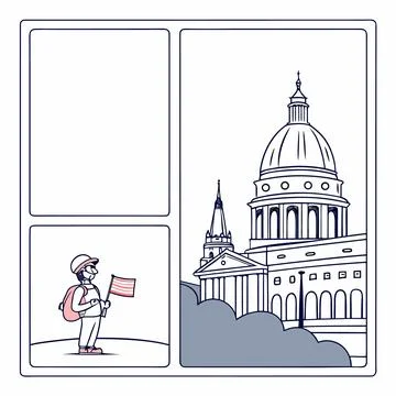 Minimal Rounded UI Border Set for User Interface Design Stock Illustration