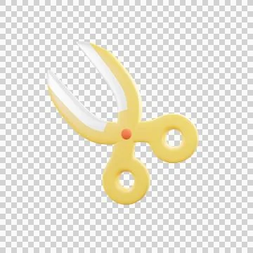 Minimal Scissors Model Stock Illustration