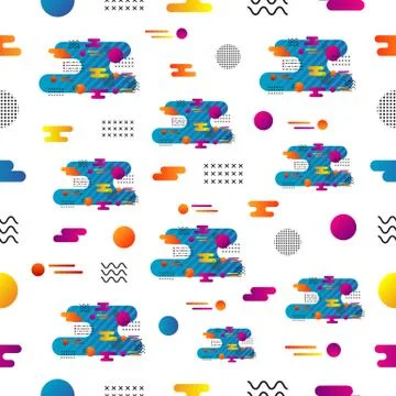 Minimal seamless pattern Illustrazione stock