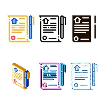 Minimal selling buying agreement vector thin line icon Stock Illustration
