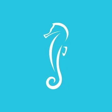 Minimal shape seashore logo symbol icon vector graphic design illustration .. Stock Illustration