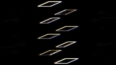 Minimal shapes Moving Across Screen Video stock 124210132