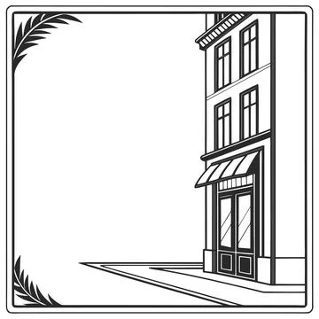 Minimal Sharp Corner Border Set for Clean Editorial Graphics Stock Illustration