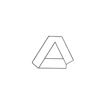 Minimal sign logo Stock Illustration