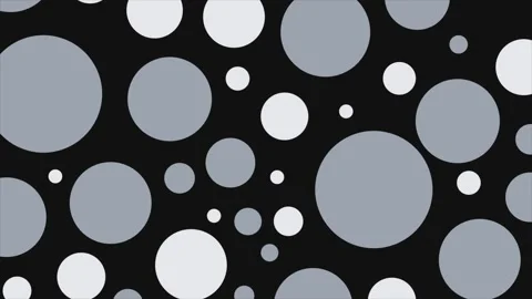 Minimal Silver and White Geometric Circles Motion Background with Modern Stock Footage 346504355