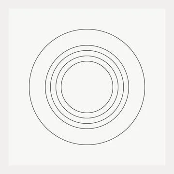 Minimal simple circle background. Stock Illustration