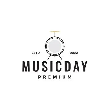 Minimal simple solo drum logo design vector graphic symbol icon illustratio.. Stock-Illustration