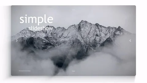 Minimal Slideshow After Effects stock