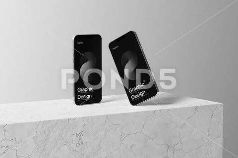 Minimal Smartphone Mockup Scene PSD Template