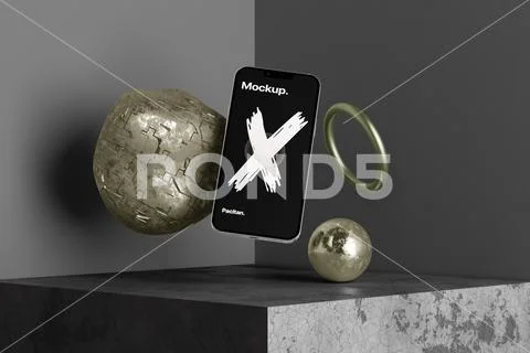 Minimal Smartphone UI Mockup PSD 模板