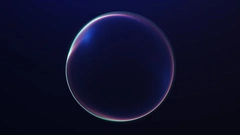 Minimal soft gradient sphere with subtle pastel glow and glassy surface on .. Stock Footage 333207847
