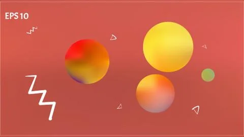 Minimal space background idea. Stock Illustration