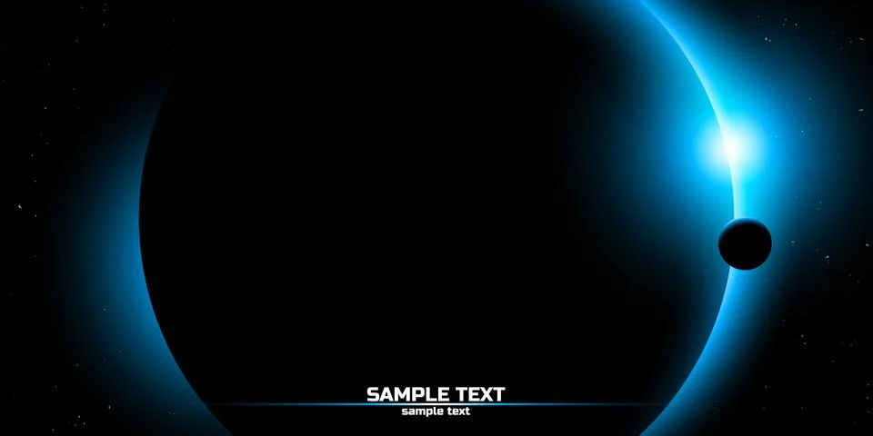 Minimal space design, simple astronomy background Stock Illustration