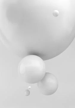 Minimal spheres background Stock Illustration