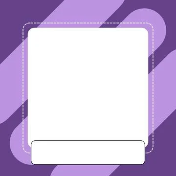 Minimal Square Frame Background Template  Simple Geometric Border Design Stock-Illustration