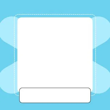 Minimal Square Frame Background Template  Simple Geometric Border Design 스톡 일러스트