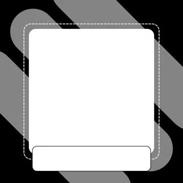 Minimal Square Frame Background Template  Simple Geometric Border Design Stock Illustration